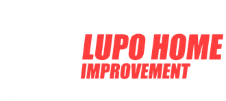 A red logo that reads "LUPO HOME IMPROVEMENT" on a white background.