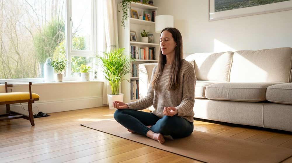 Dr. Alicia Armitstead is doing Breathwork and Chakra Exercises.
