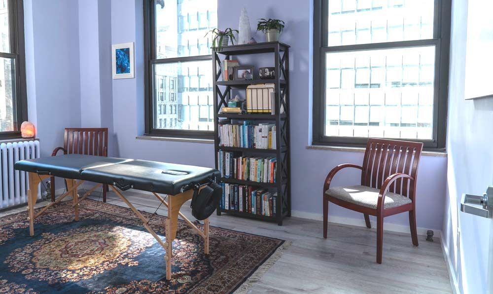 Exam Room for Dr Alana Bloom - Chiropractic Care at Healing Arts NYC