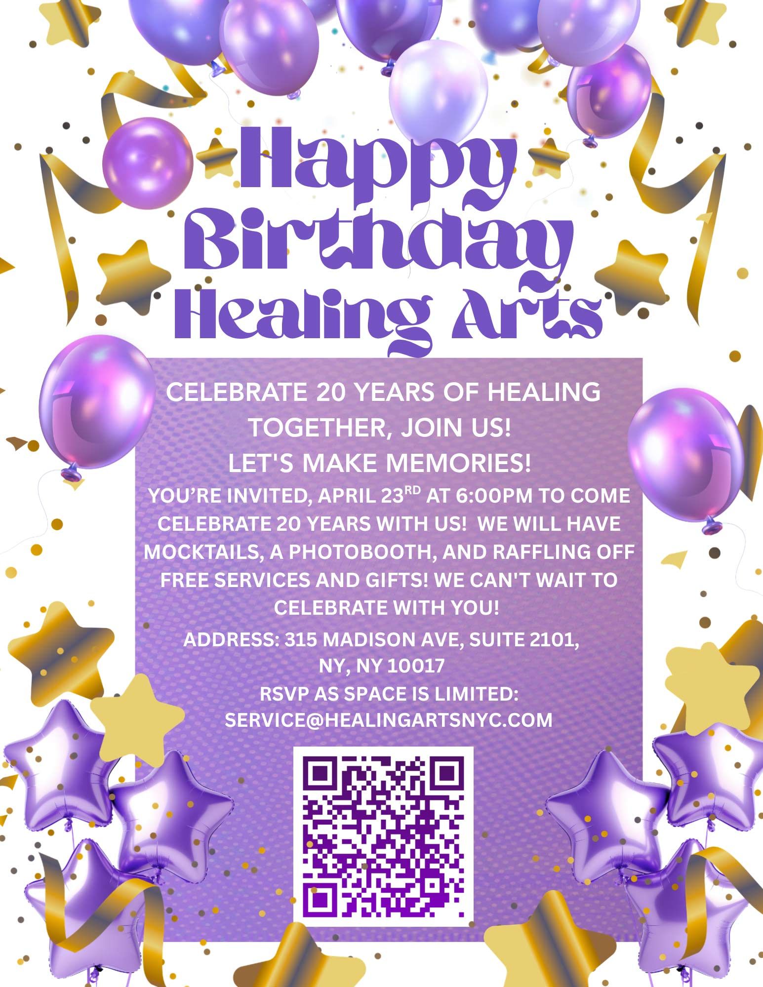 Healing Arts NYC Free Workshop