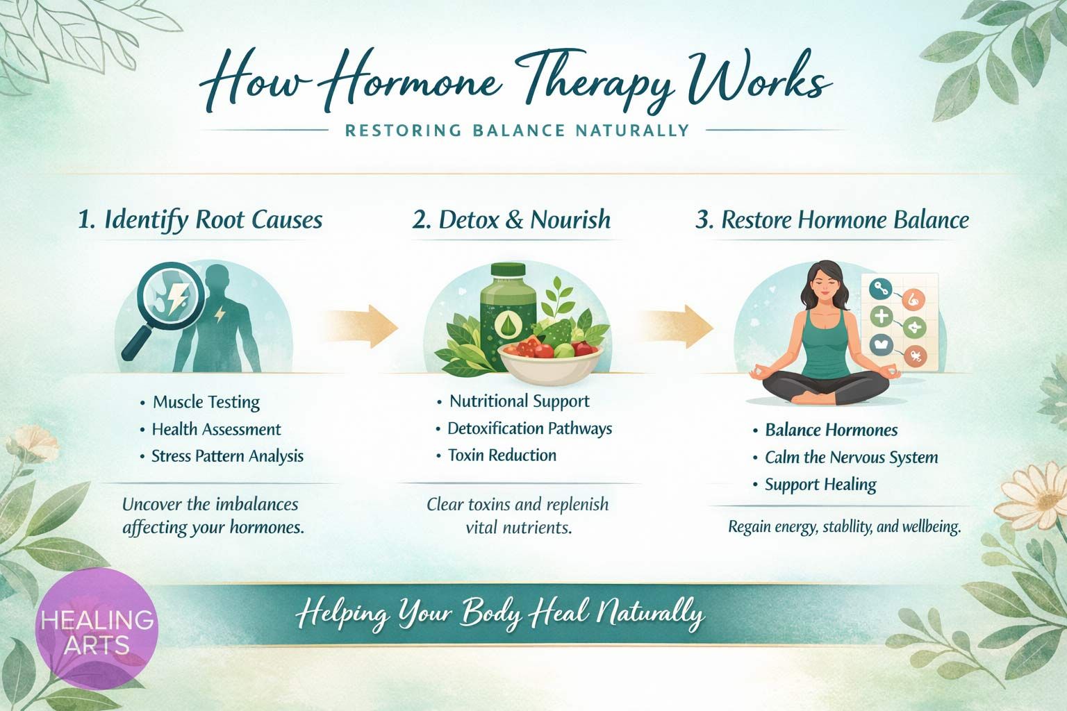 Infographic Describing How Hormone Therapy NYC Works by Dr. Alicia Armitstead