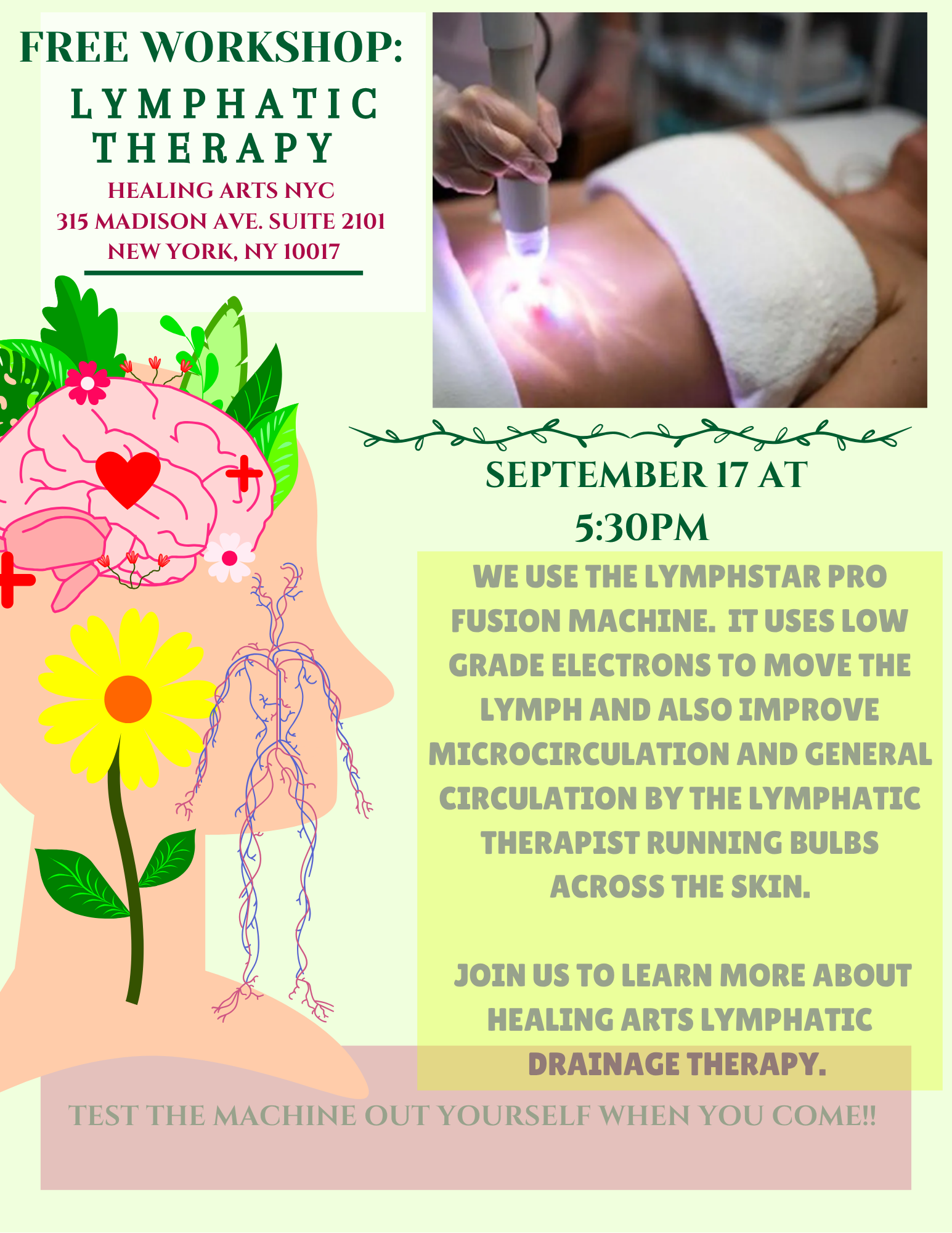 Healing Arts NYC Free Workshop