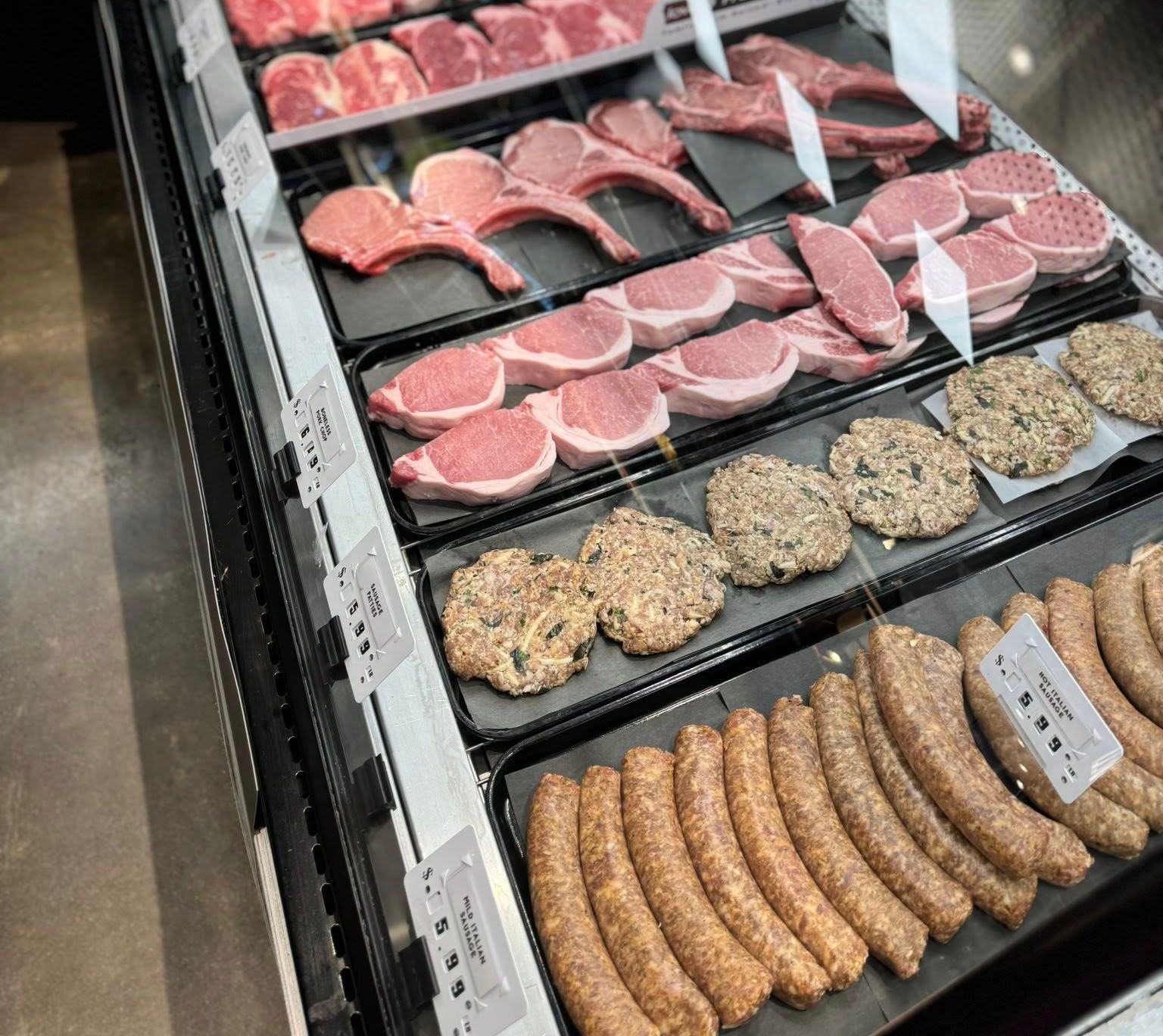 grocery store display shelf 2