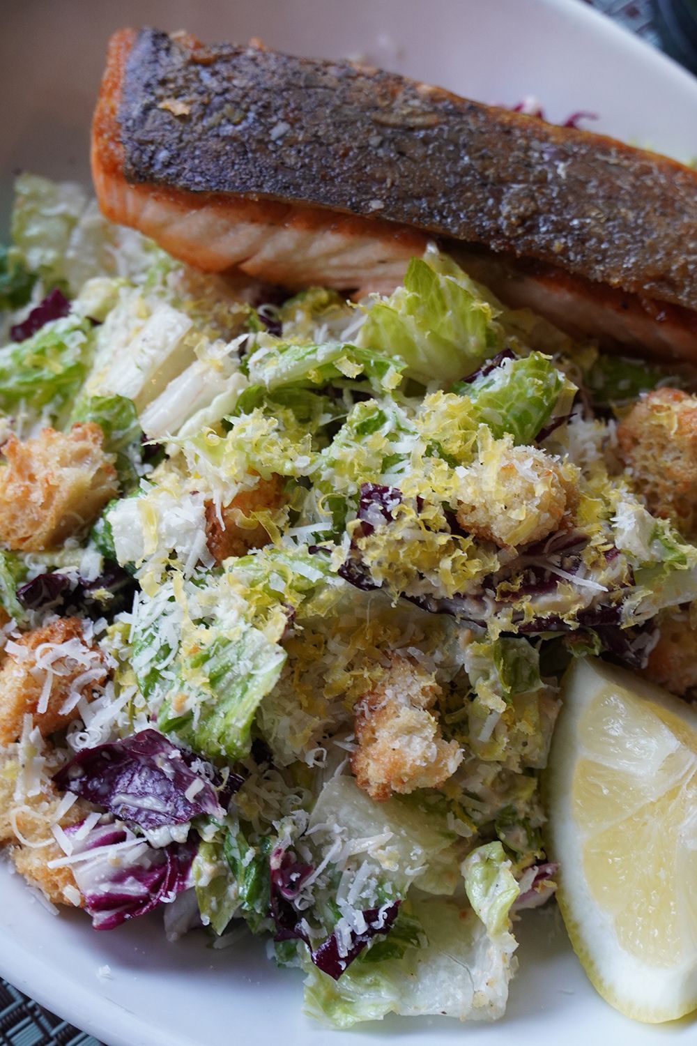 A bowl of Caesar salad