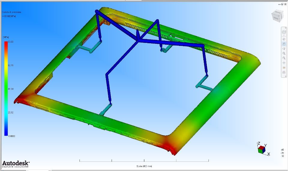 Simulazione iniezione cornice