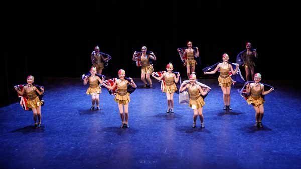 child dancers on stage