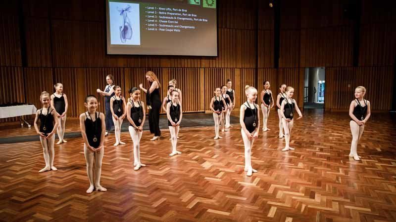 young dancers on stage