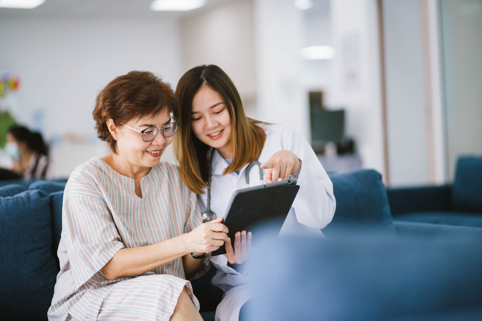 A doctor provides better care and support to their patients with the latest updates from IMS.