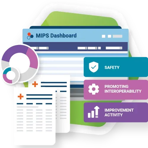 An illustration of a dashboard for mips safety