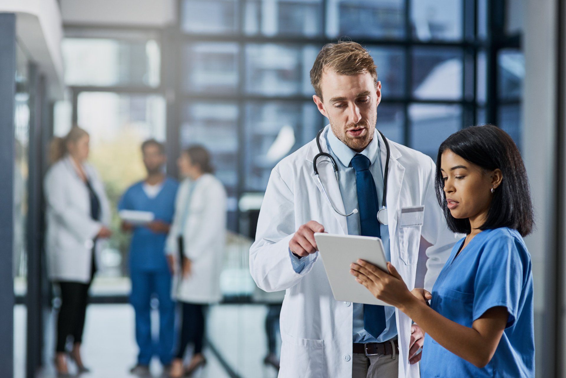 Stethoscope and Laptop