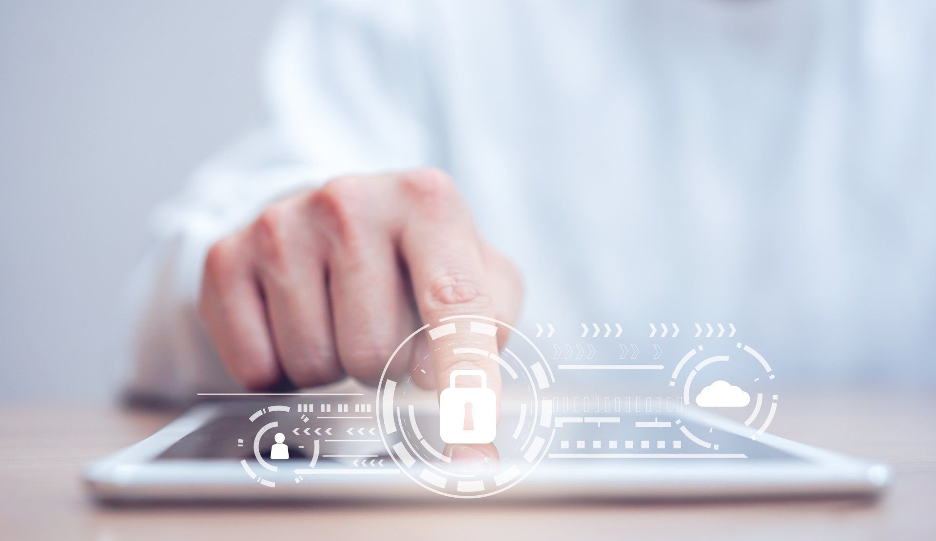 Provider on Laptop Smiling