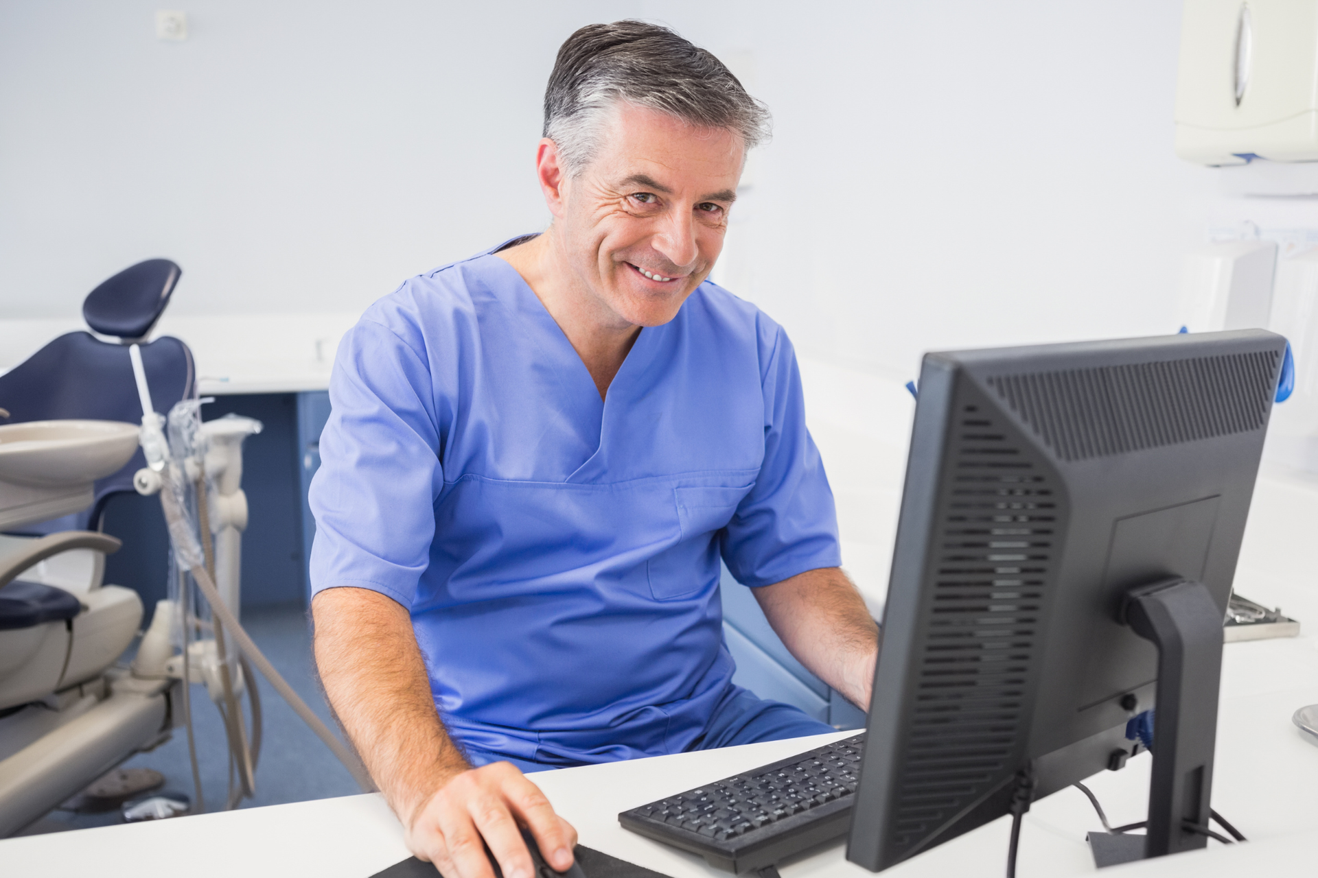 A clinic staff member feels satisfied with the new IMS EHR updates.