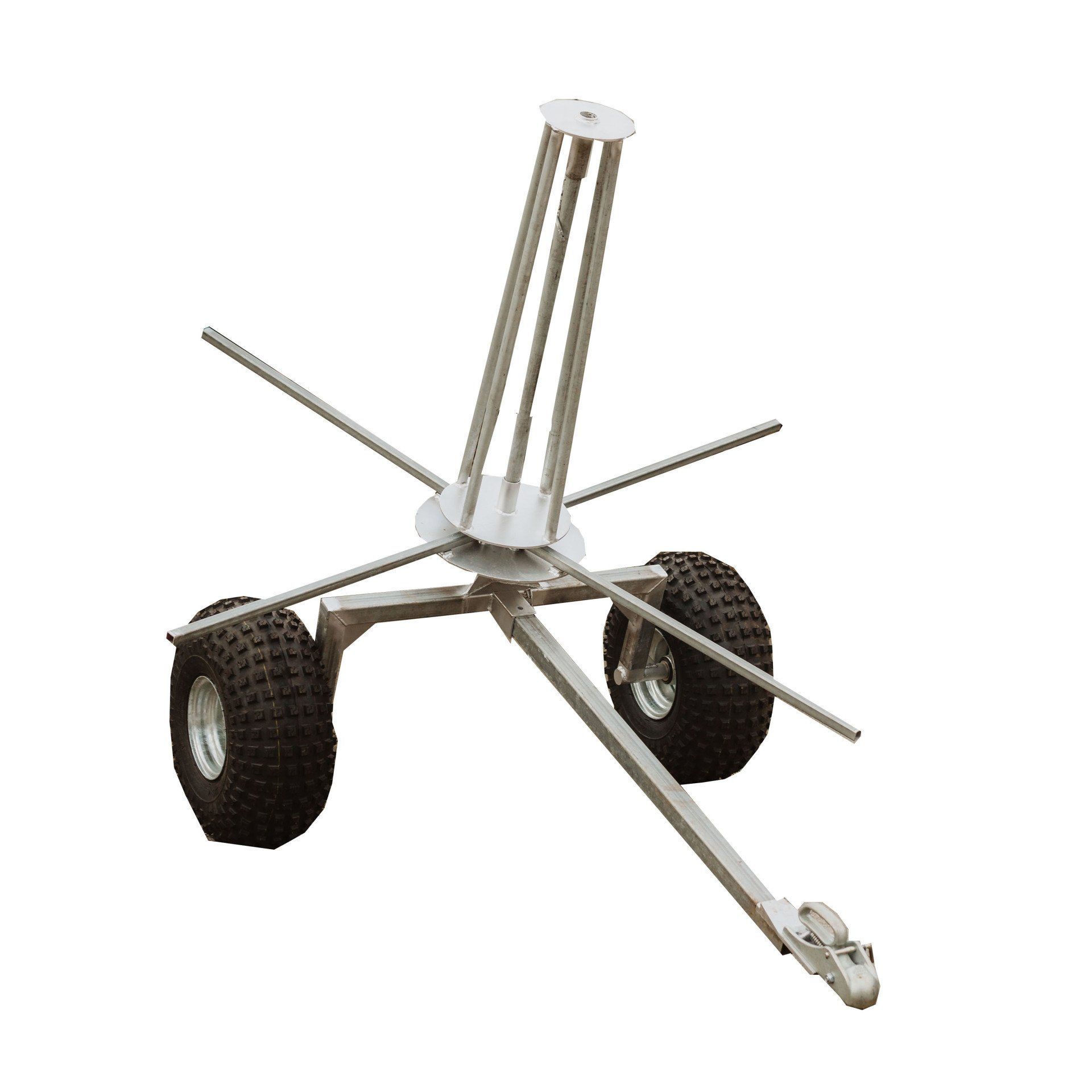 portable spinning Jenny for laying drainage pipe coils