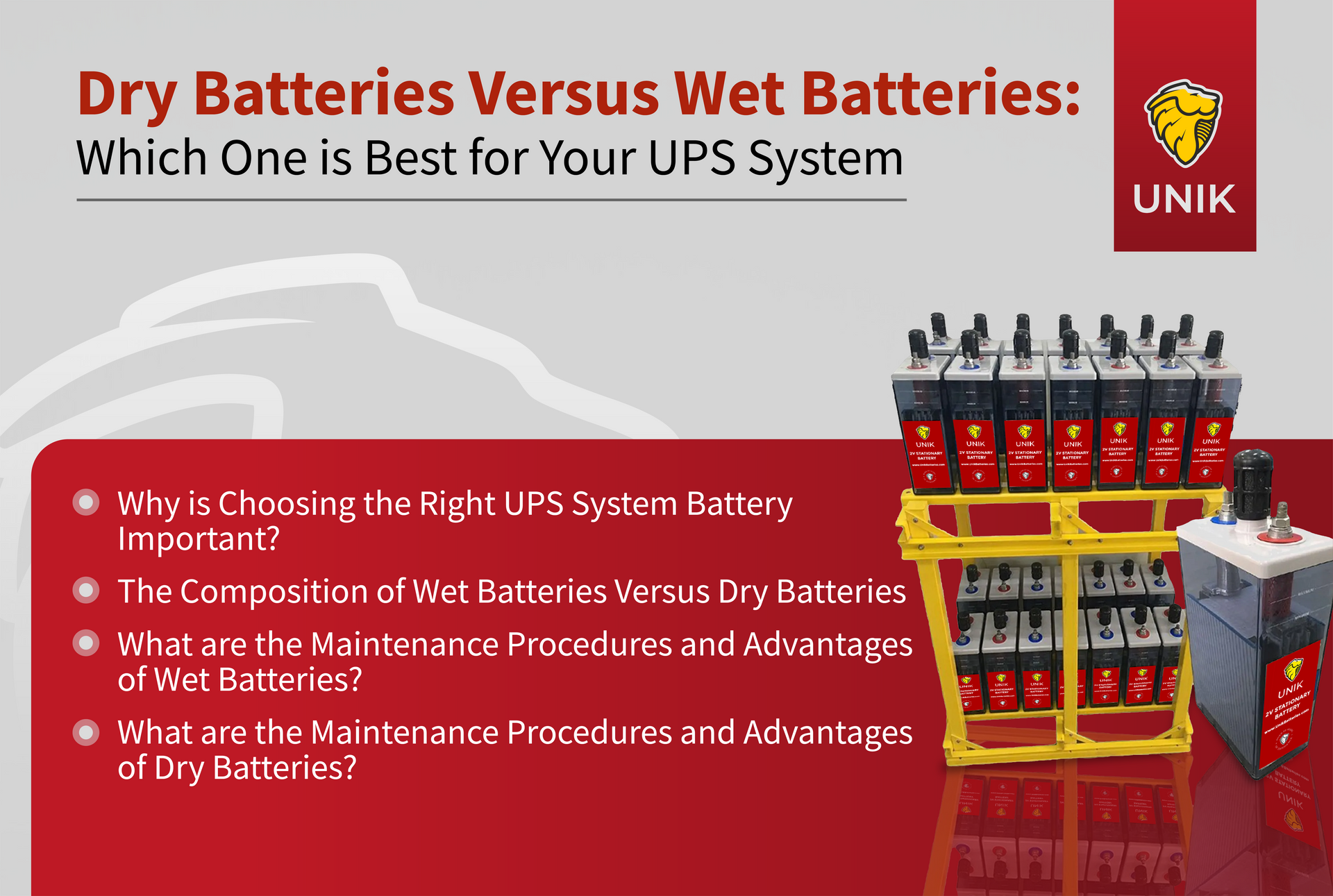 Dry Batteries Versus Wet Batteries