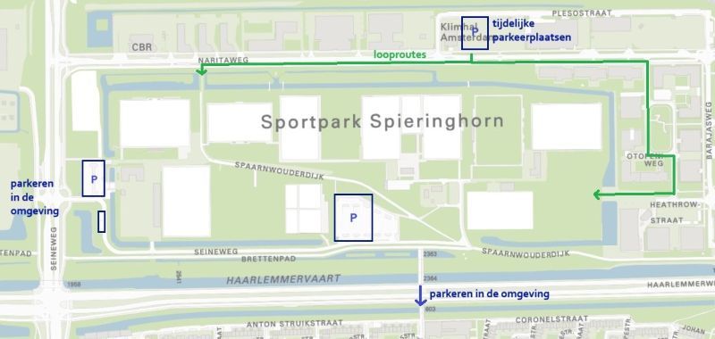 Parkeren Naritaweg