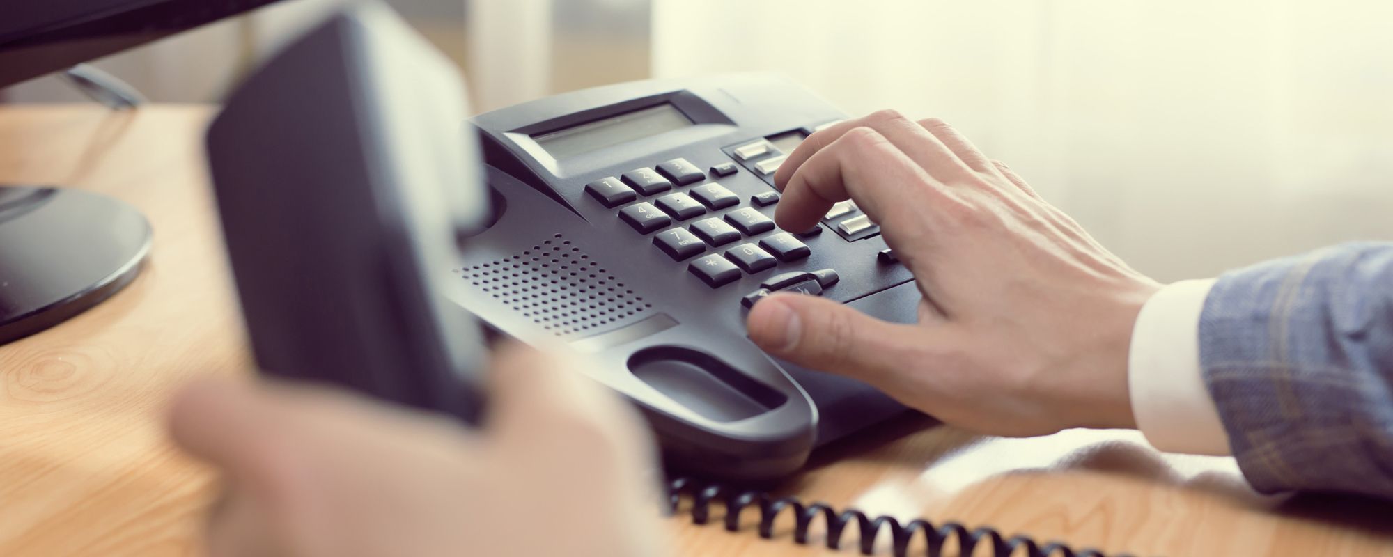 Person dialing out