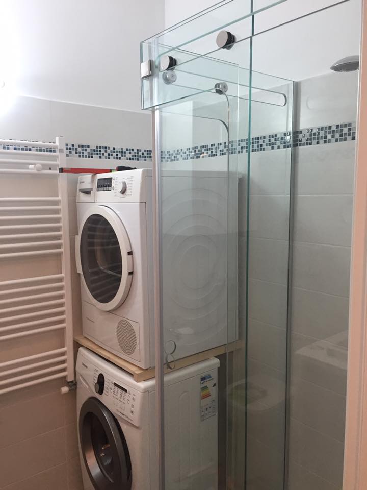 vetro decorato per bagno