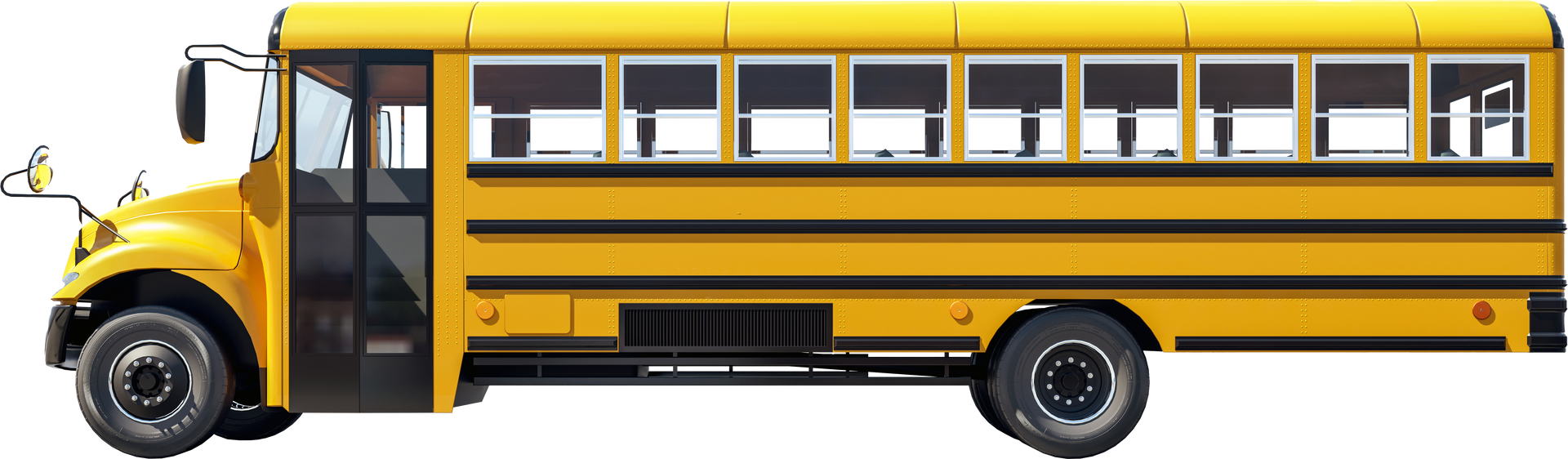 a yellow school bus with the door open | Riley's Auto & Diesel Repairs LLC