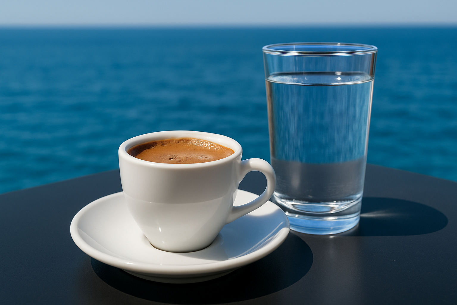 Greek Coffee with a View