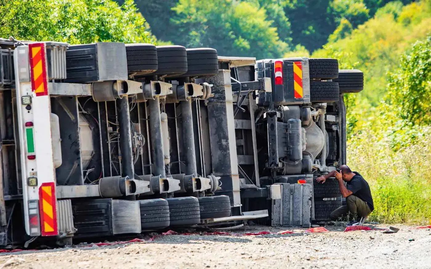 A trucking accident
