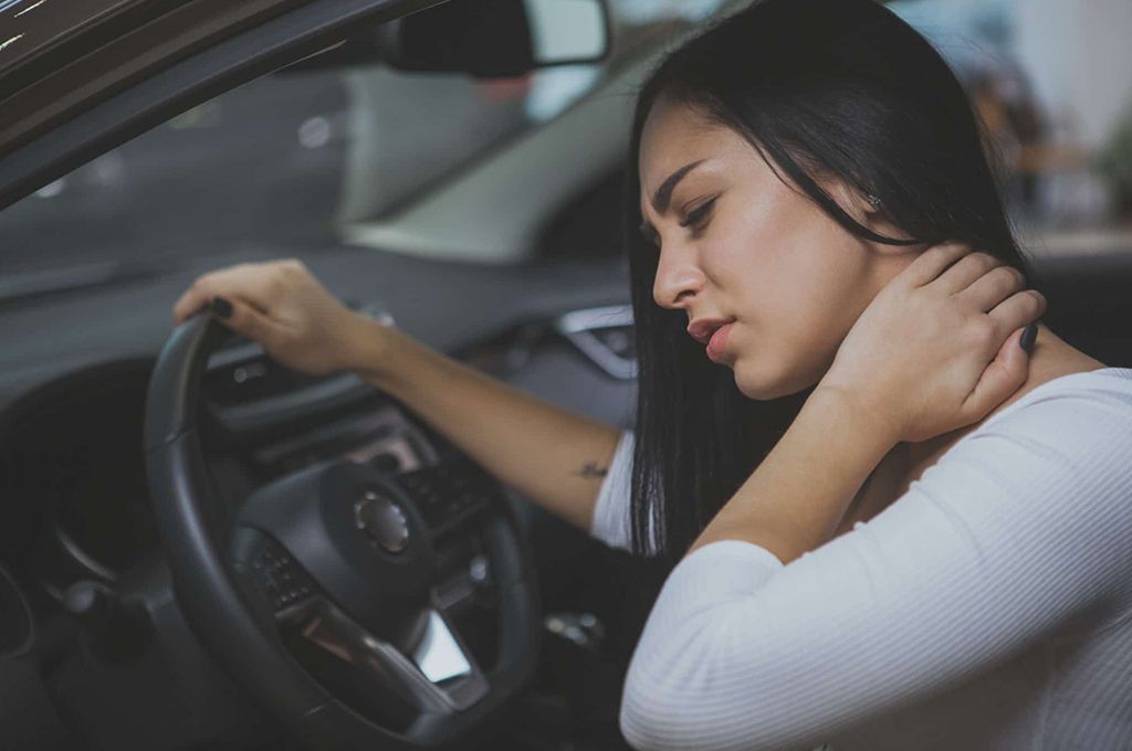 Image of a girl after an accident