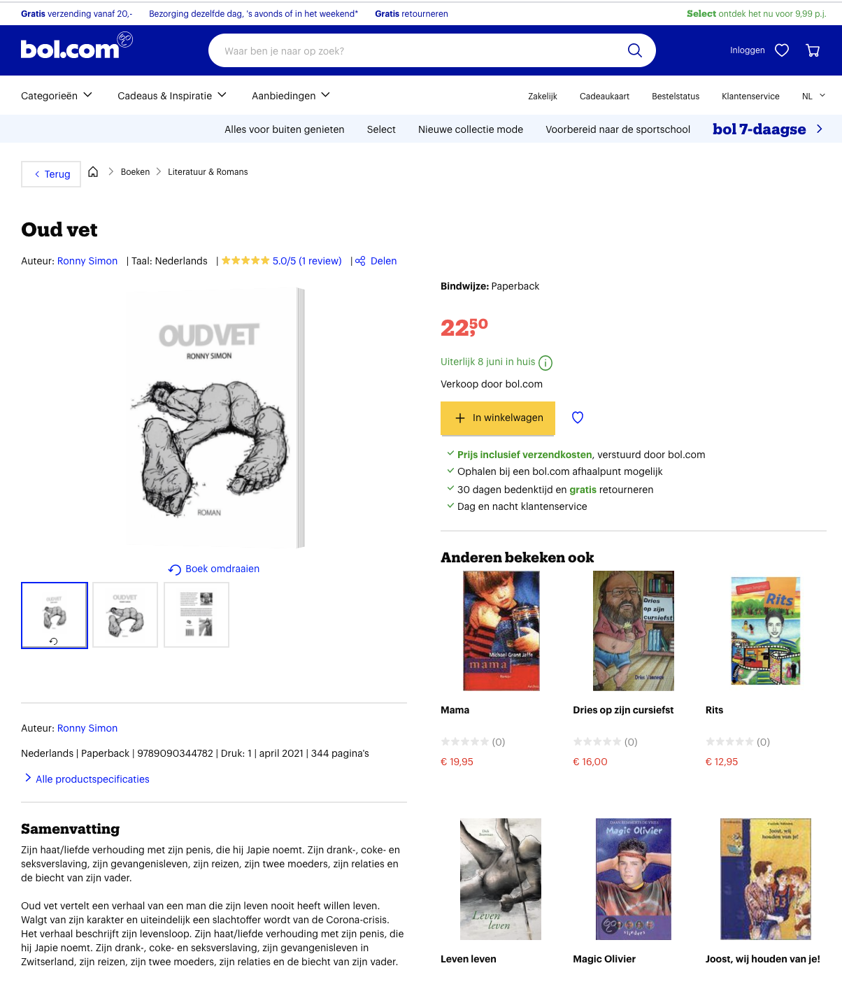 bol.com. Roman Oud vet van Ronny Simon online te koop.