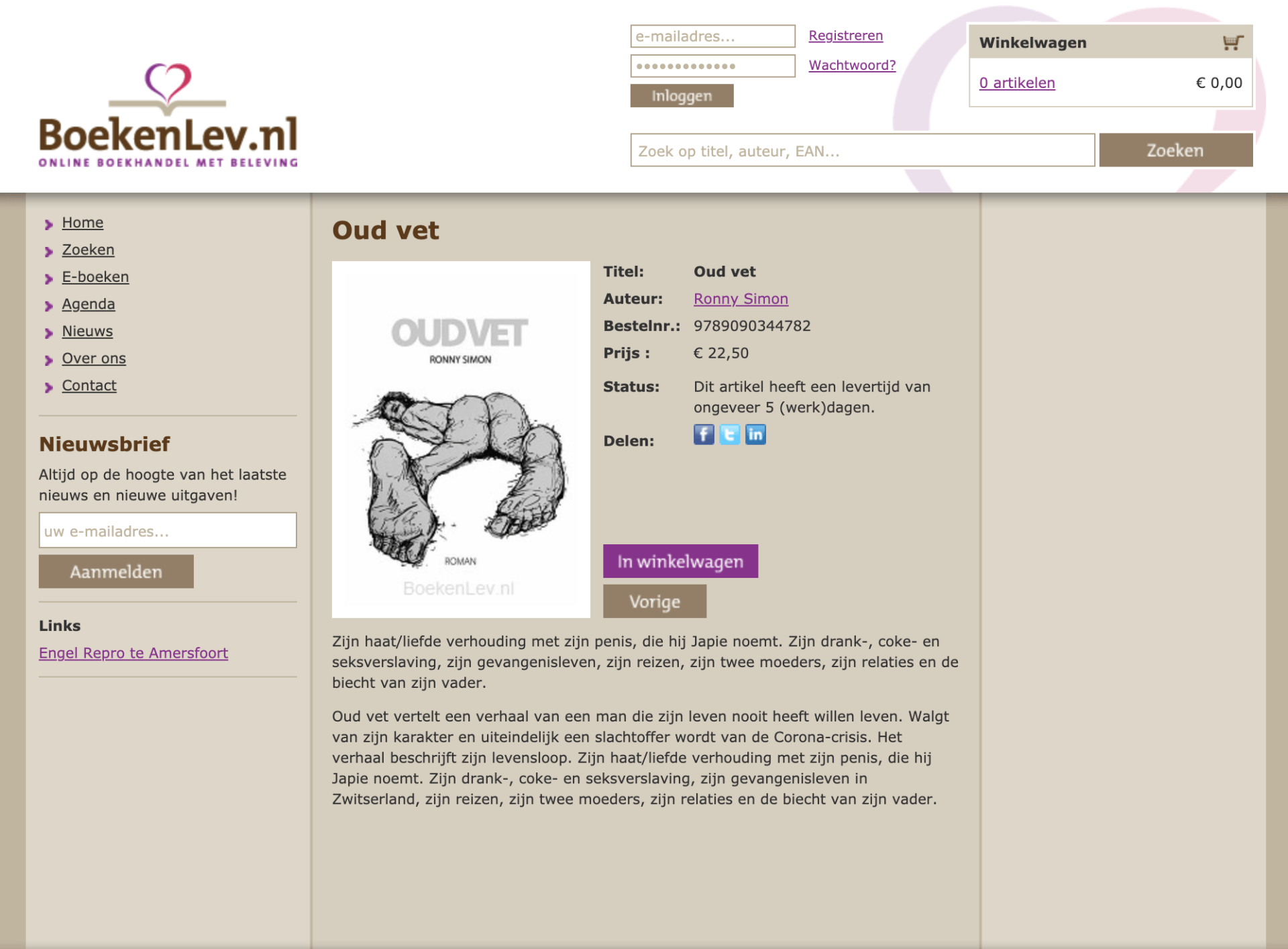 Roman Oud vet van Ronny Simon online te koop.