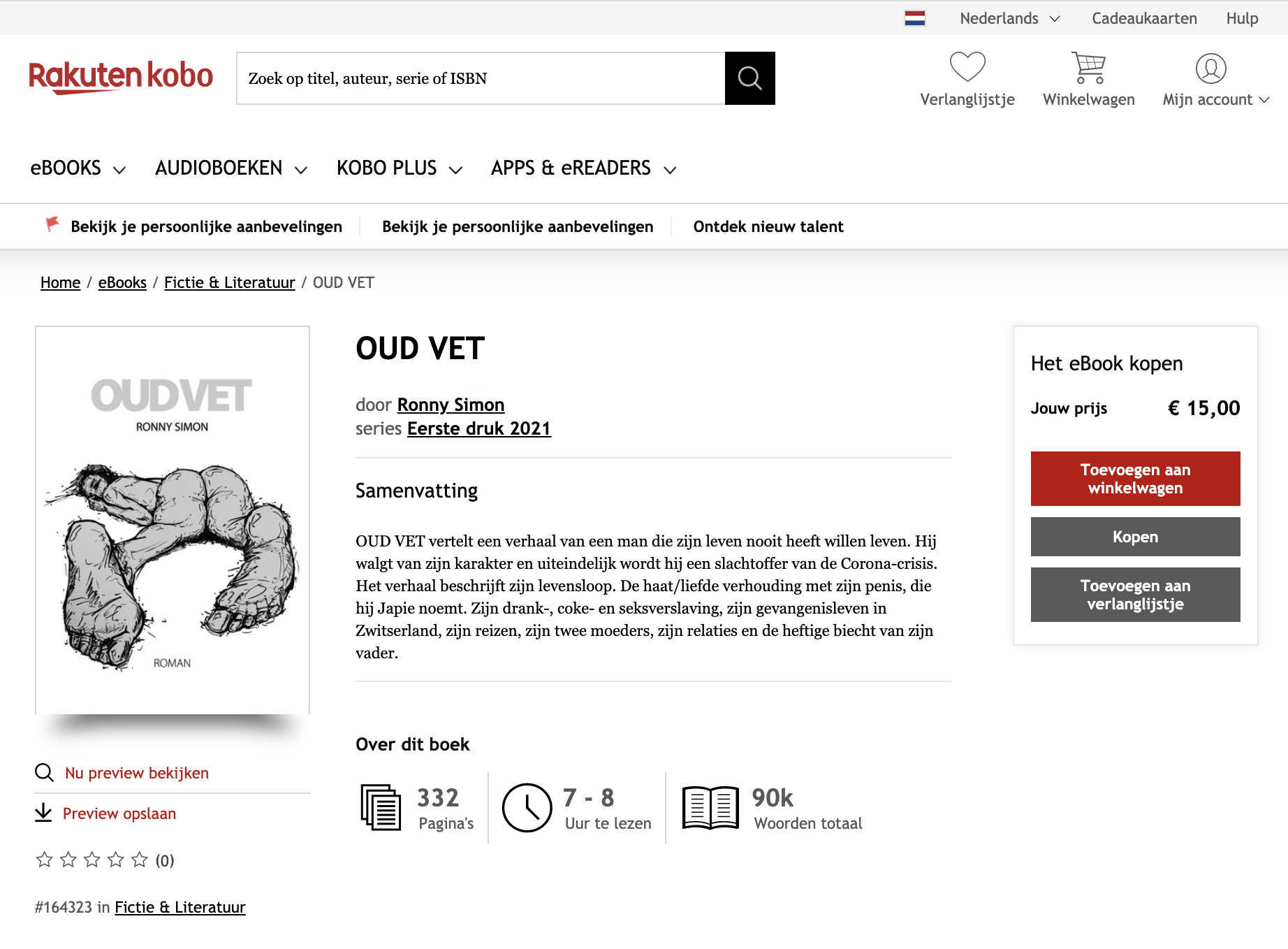 ebook oud vet epub. Roman Oud vet van Ronny Simon online te koop.