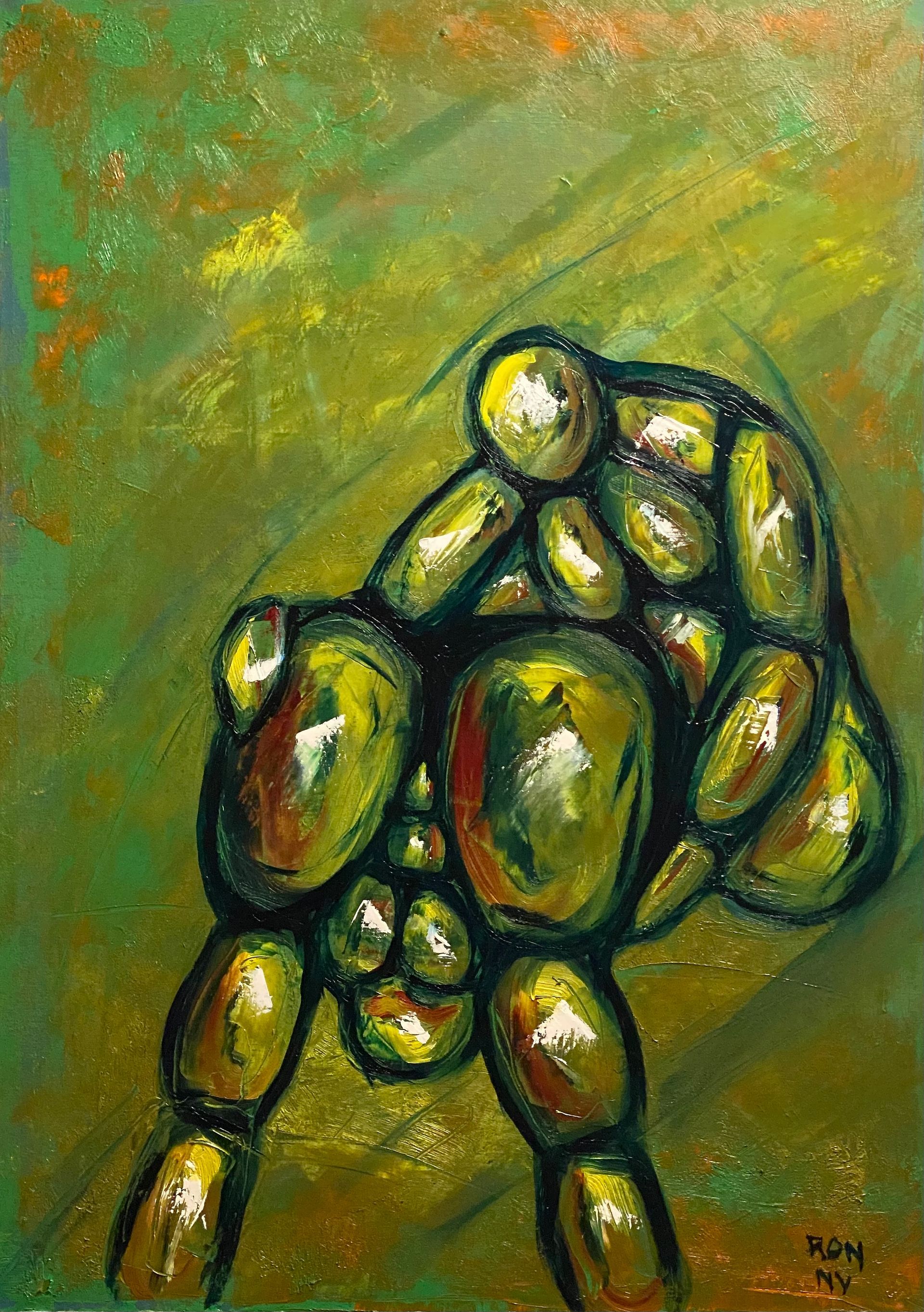 Show your strength, artwork of Ronny Simon 2024. Oil on Canvas.