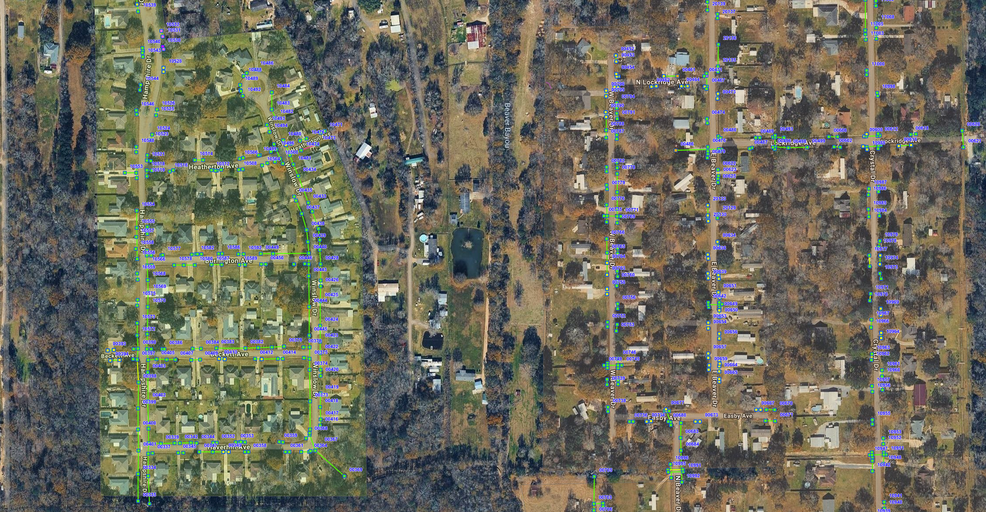 Color-Coded Map Screenshot