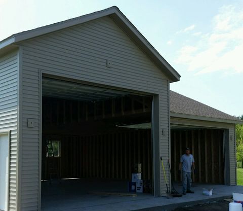 Traditional two car garage - Garage Builders in Rockford, IL