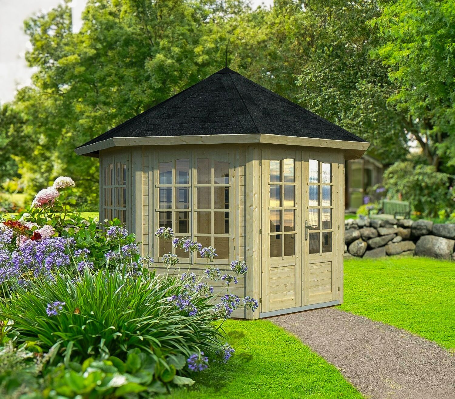 Pavillion in garden