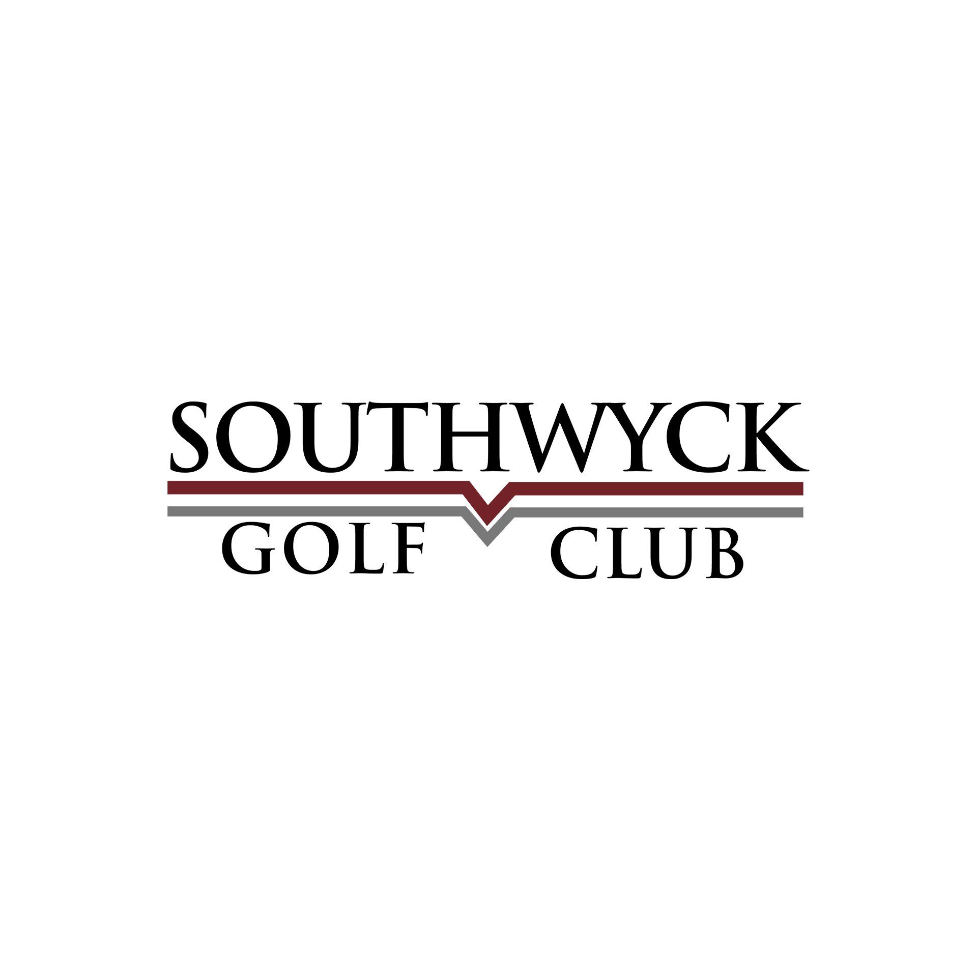 A logo for southwick golf club on a white background.