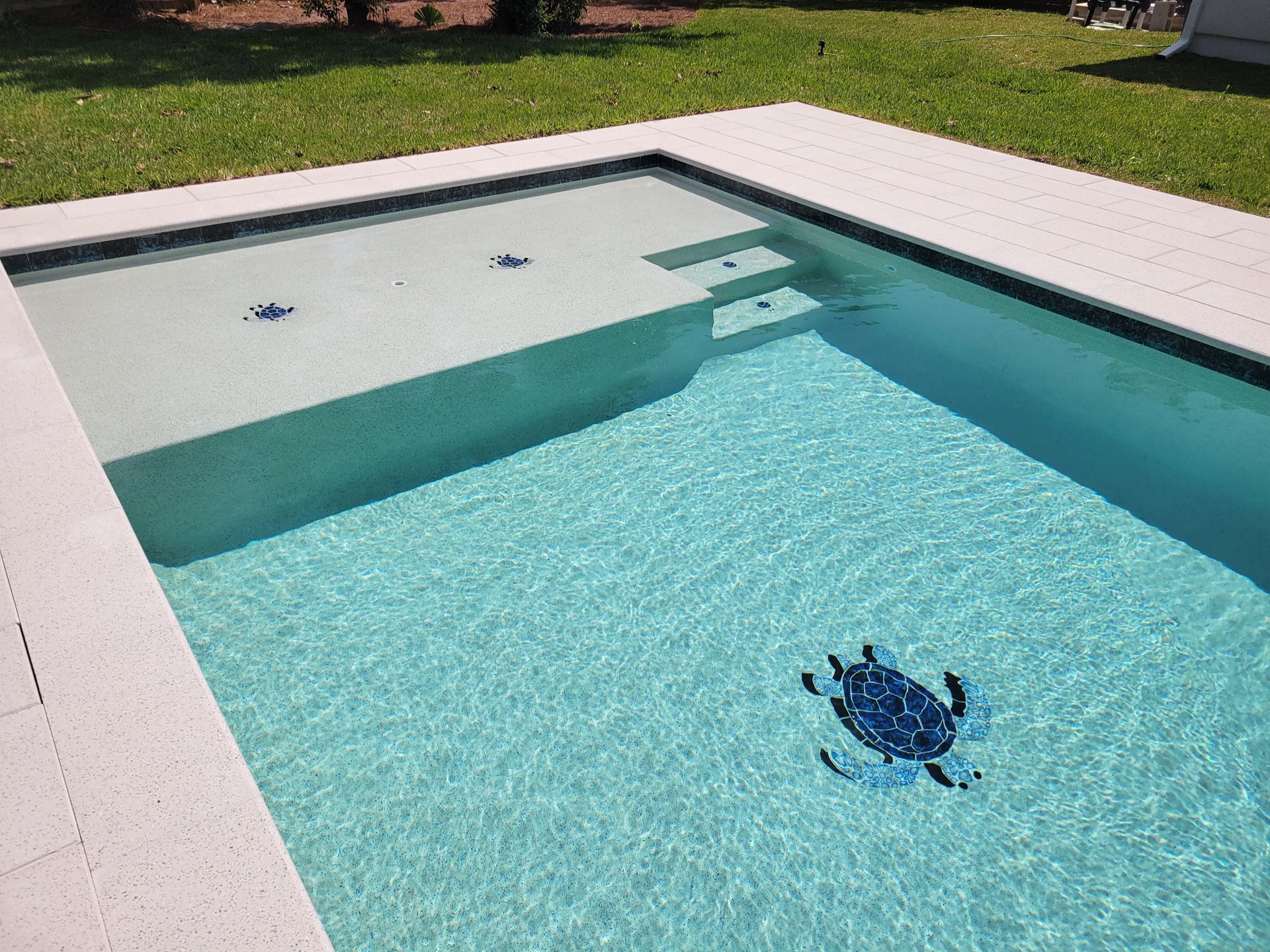 Swimming Pool And Patio In The Backyard — Jacksonville Beach, FL — Taurus Pools