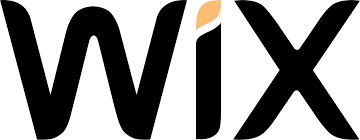A black and white logo for wix on a white background.
