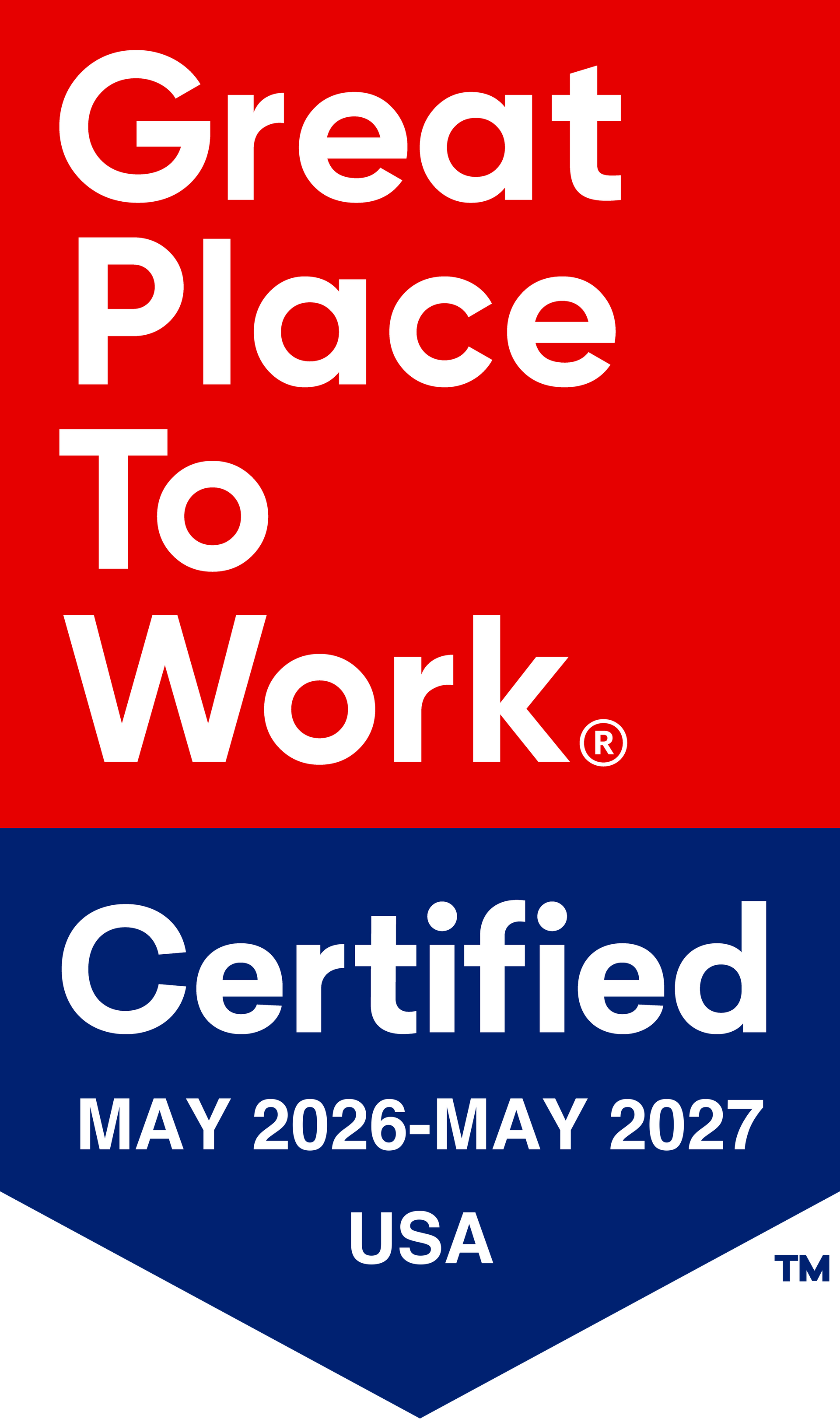 OPS Living certified badge with red circular 76% gauge and text about employee satisfaction and pay gap