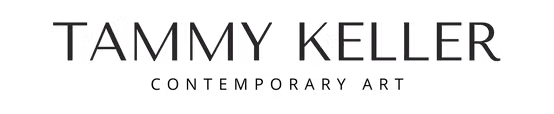 Tammy Keller Contemporary Art logo in black and white.