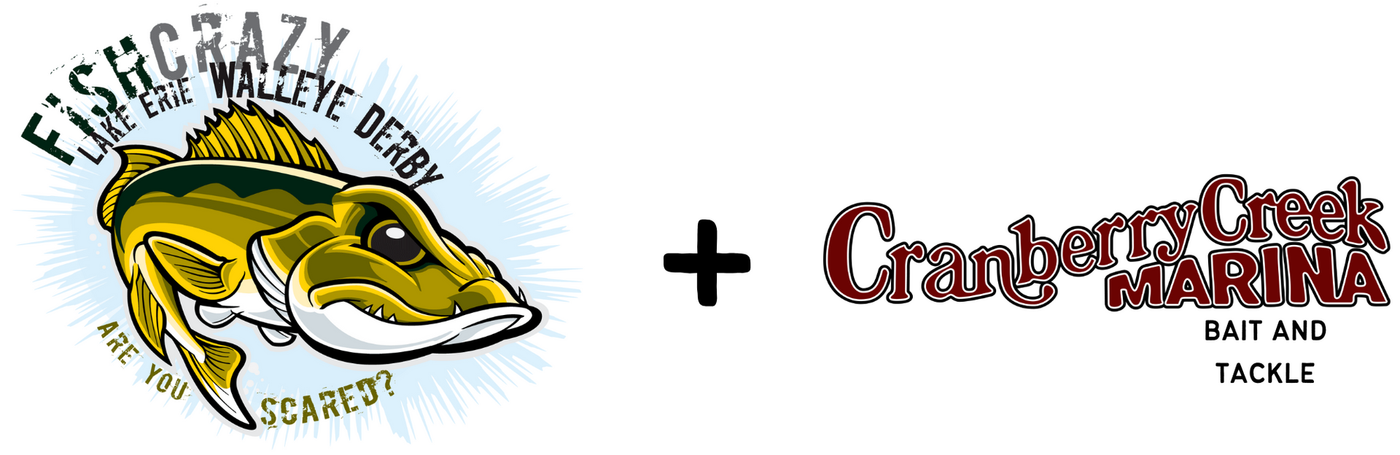 Cranberry Creek Marina + Lake Erie Fish Crazy Derby Logos