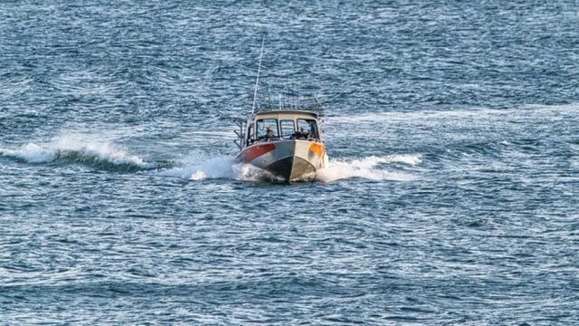 Boat Out On Lake Erie Walleye Fishing