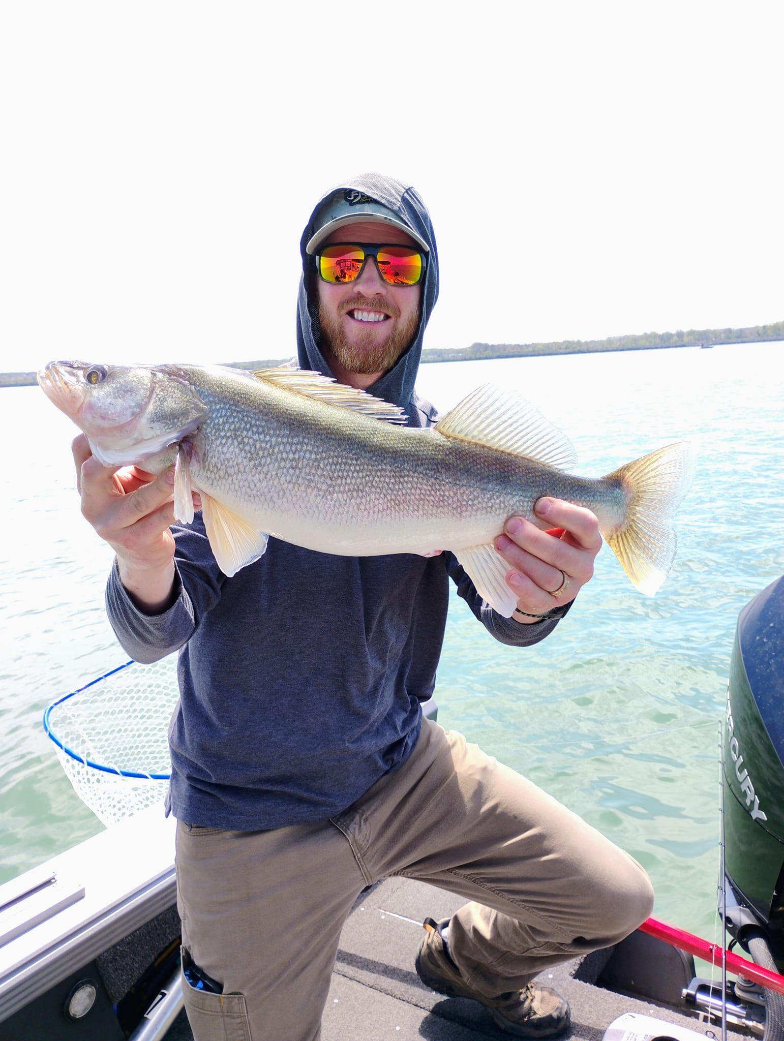 Successful walleye fishing trip