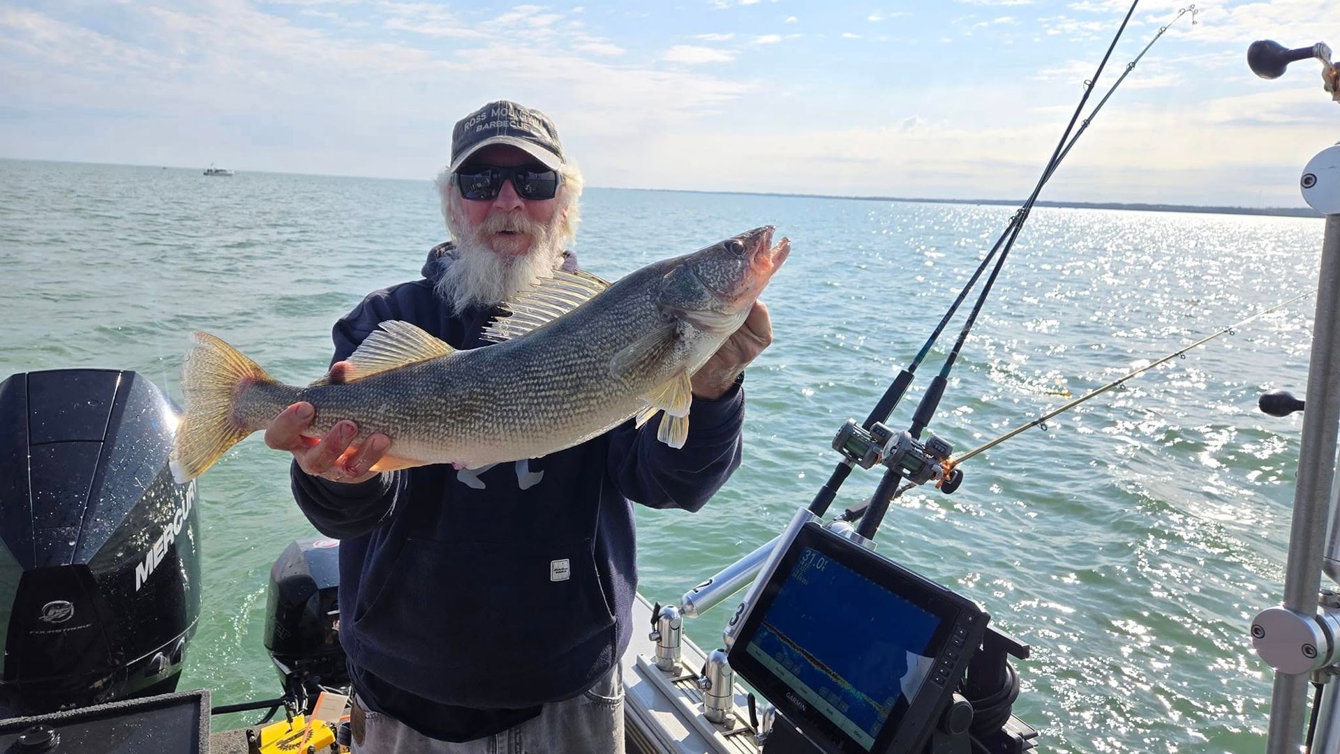 Angler with a large perch