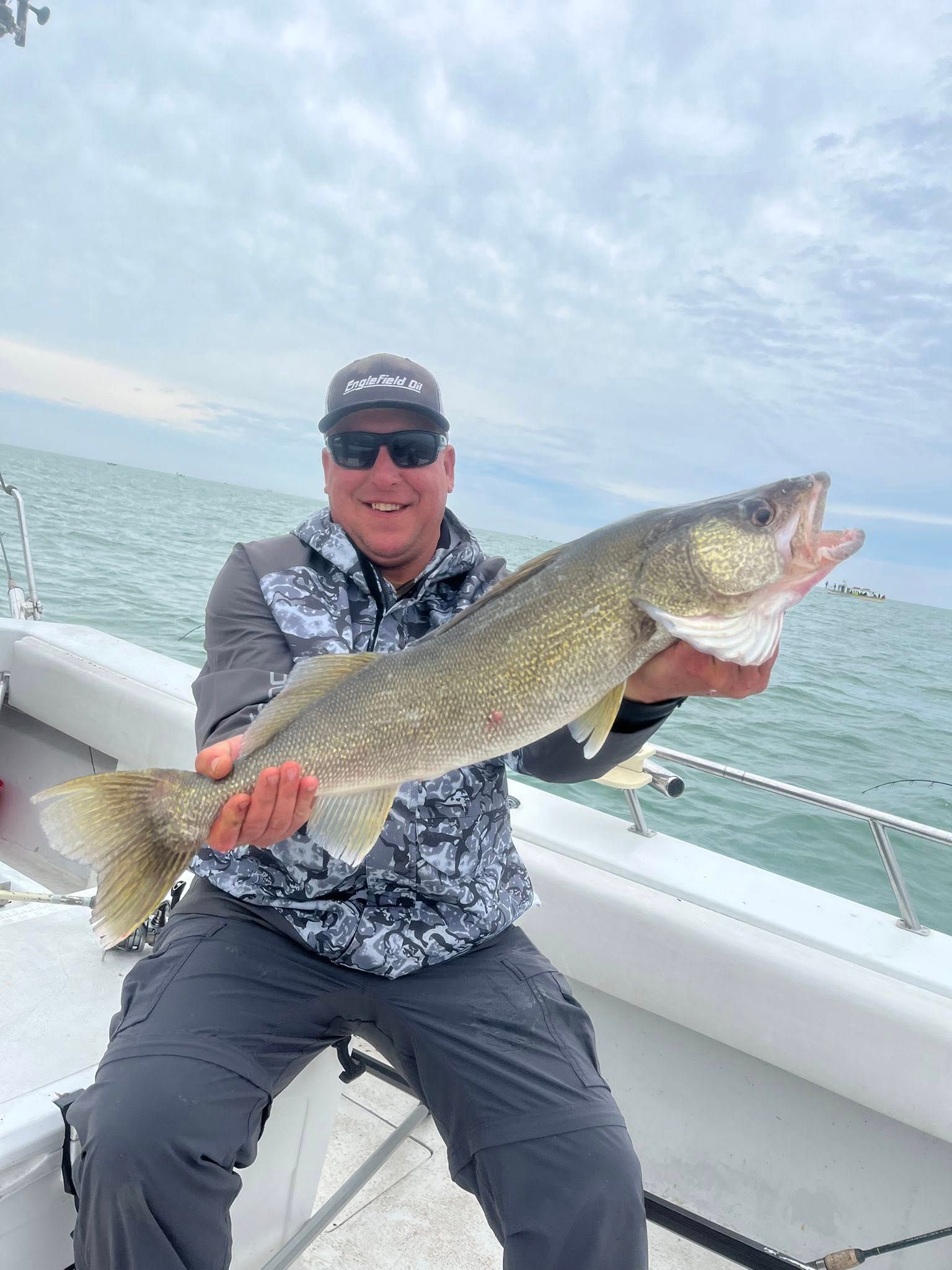 Angler with a catch