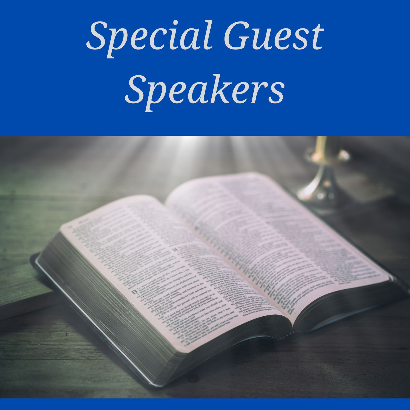 Link to messages from Special Guest Speakers 