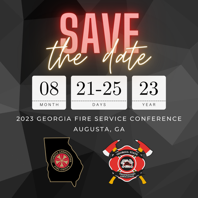 2023 Georgia Fire Service Conference - Save The Date