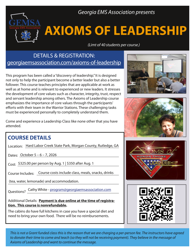 The Axioms of Leadership course 