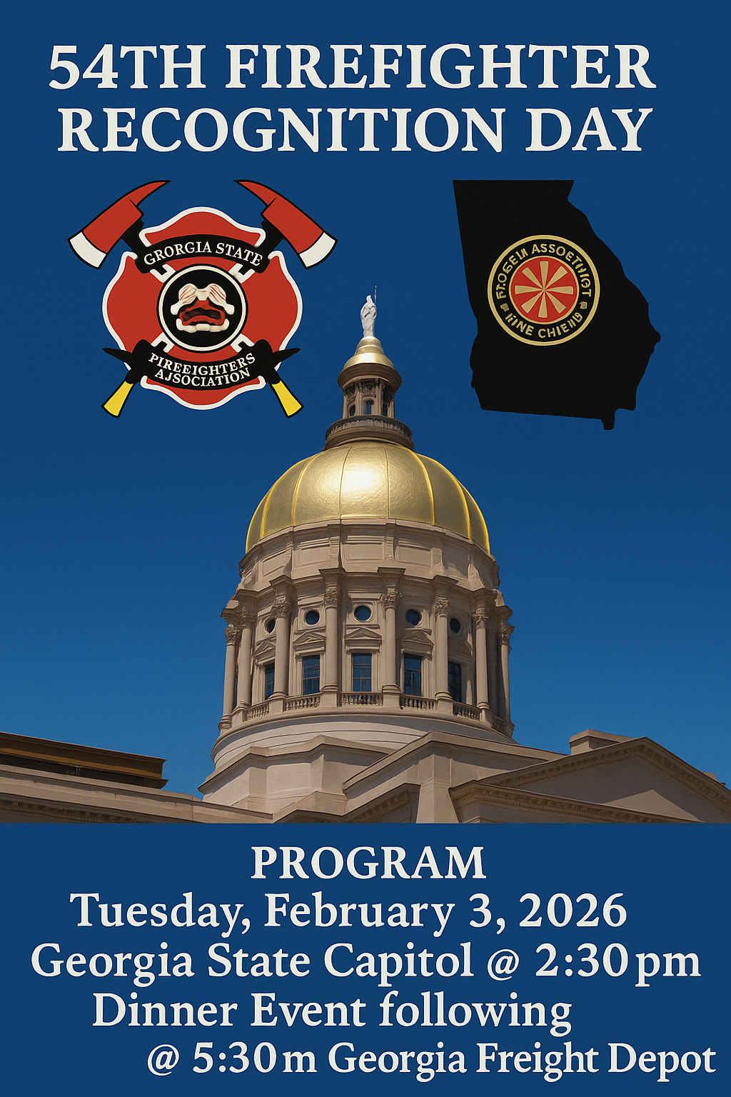 Save the Date: Firefighters Recognition Day & Legislative Dinner