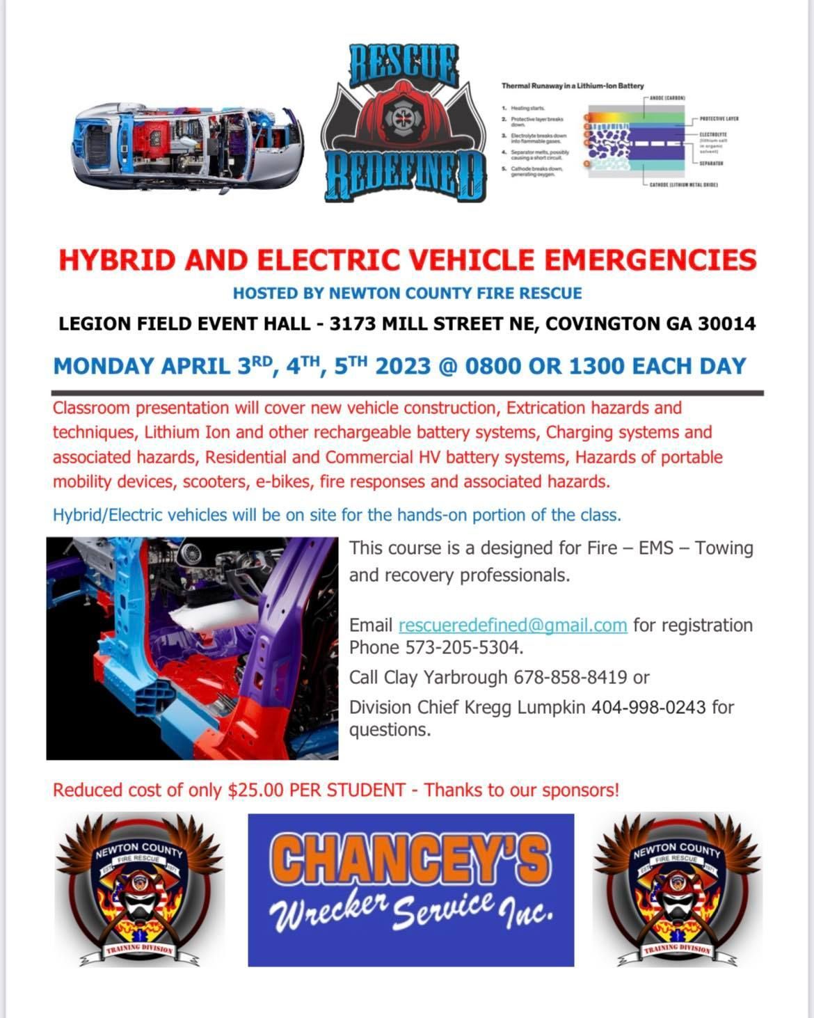 Hybrid and Electric Vehicle Emergencies