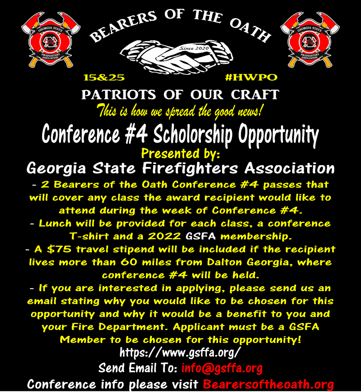 Conference #4 Scholarship Opportunity