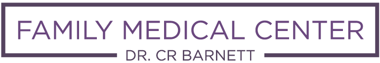 A logo for the family medical center by dr. cr barnett