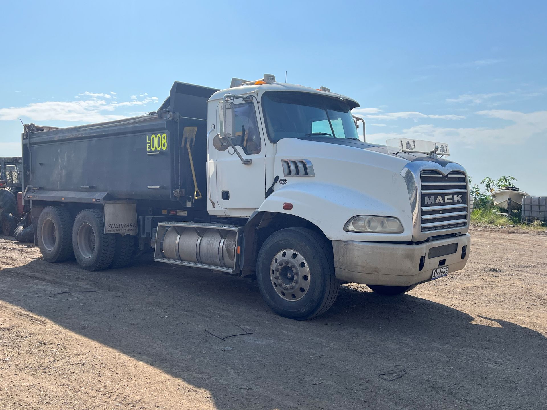 A tipper truck at a Construction Site — Lantry Earthmoving in Phoenix Park, NSW